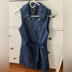 Marc By Marc Jacobs Navy Belted Mini Dress